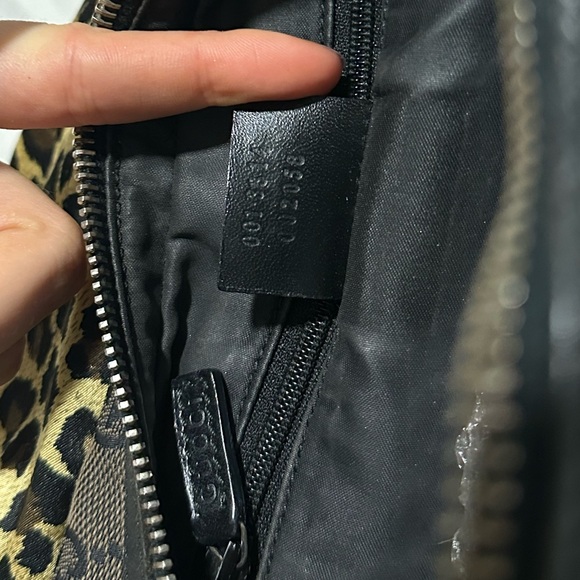 Gucci Dark Canvas hobo leather Shoulder Bag - Picture 15 of 16